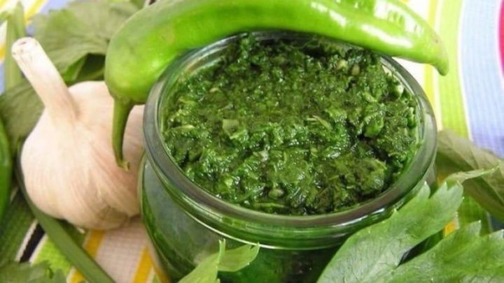 Изумительная зеленая аджика⁣Эту вкуснятина вы