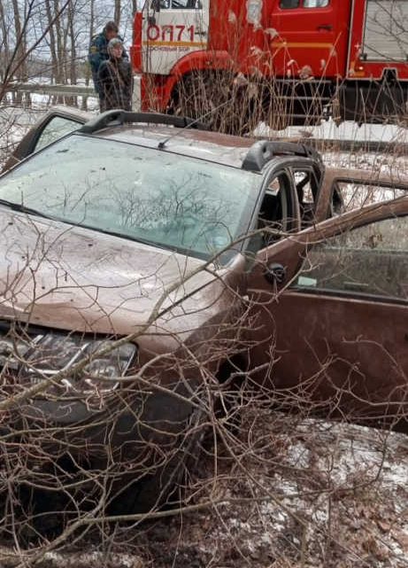 Автомобиль вылетел в кювет у Шепелево, есть пострадавшие